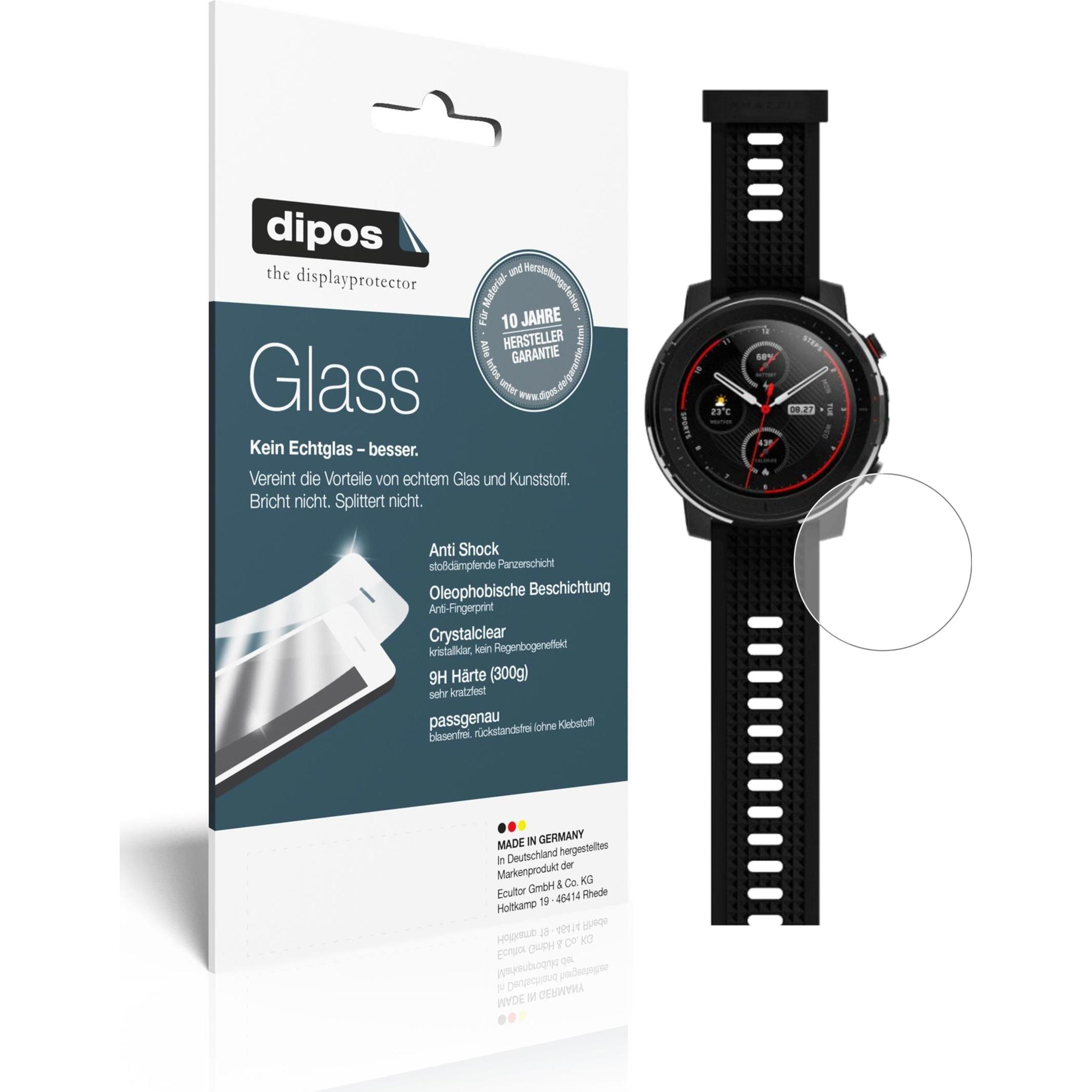 Dipos Displayschutz Anti-Shock, Smartwatch Schutzfolie, Transparent