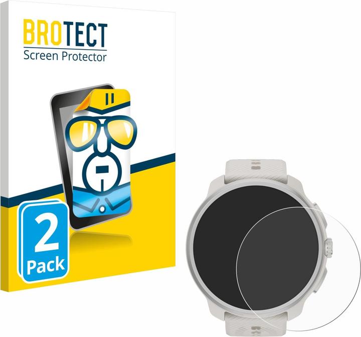 Brotect Pellicola Protettiva Per Suunto 9 - 2 Pezzi, Trasparente, Anti-impronta, Made In Germany - 3