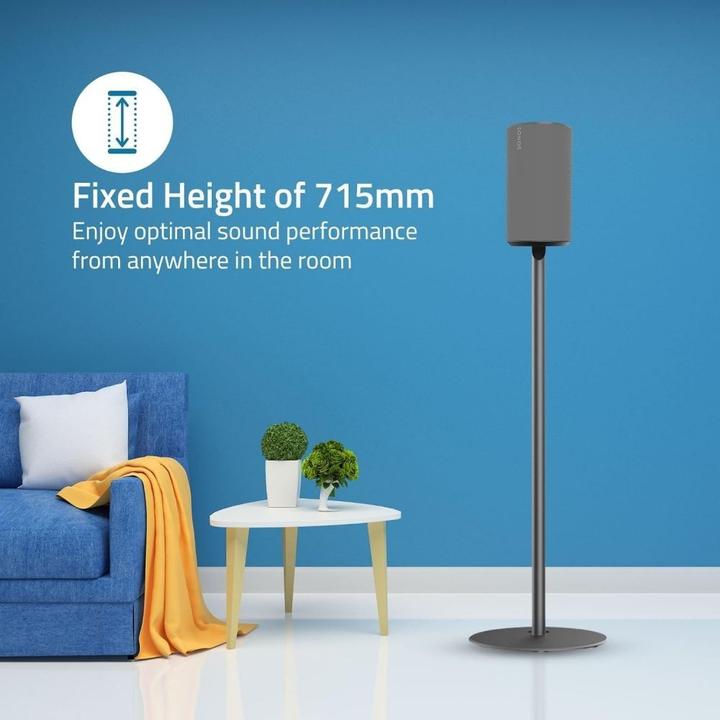 Image du produit Nedis Support de haut-parleur - Compatible avec : Sonos Era100 - Support - 3 kg - Fixe - ABS/métal - (1 pièce, Support, Non mobile)