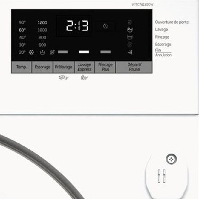 Image du produit Beko WITC7612B0W Lave-linge intégré Chargeur frontal (7 kg, Gauche)