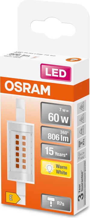 Image du produit Osram Ligne fine (R7, 7 W, 806 lm, 1 x, E)