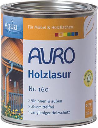 AURO Holzlasur Aqua (Weiss, 0.75 l)