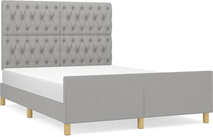 Produktbild vidaXL Bettgestell mit Kopfteil (140 x 190 cm)