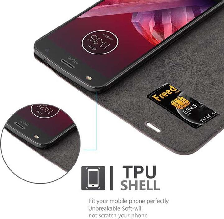 Productafbeelding Cadorabo Boek Onzichtbare Magneethoes (Motorola Moto Z2 Play, Motorola Moto Z2 Force)