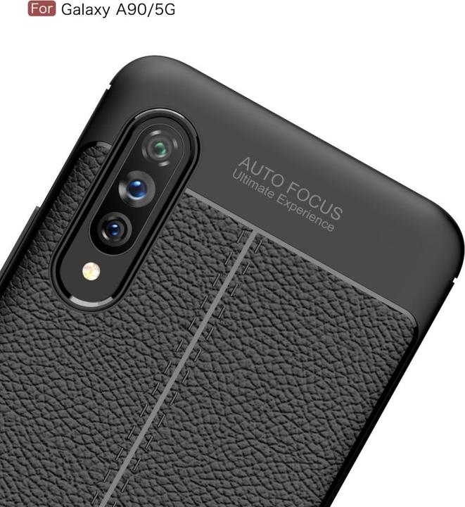 Produktbild Screenguard Samsung Galaxy A90 5G Hülle Leather Design TPU Cover (Samsung Galaxy A90 5G)