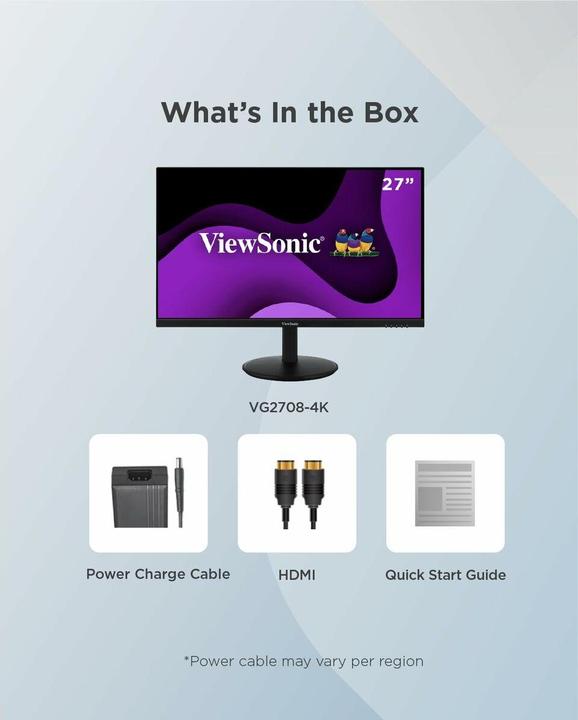 Produktbild Viewsonic 27 VG2708-4K LED HDMI,DP (3840 x 2160 Pixel, 27")