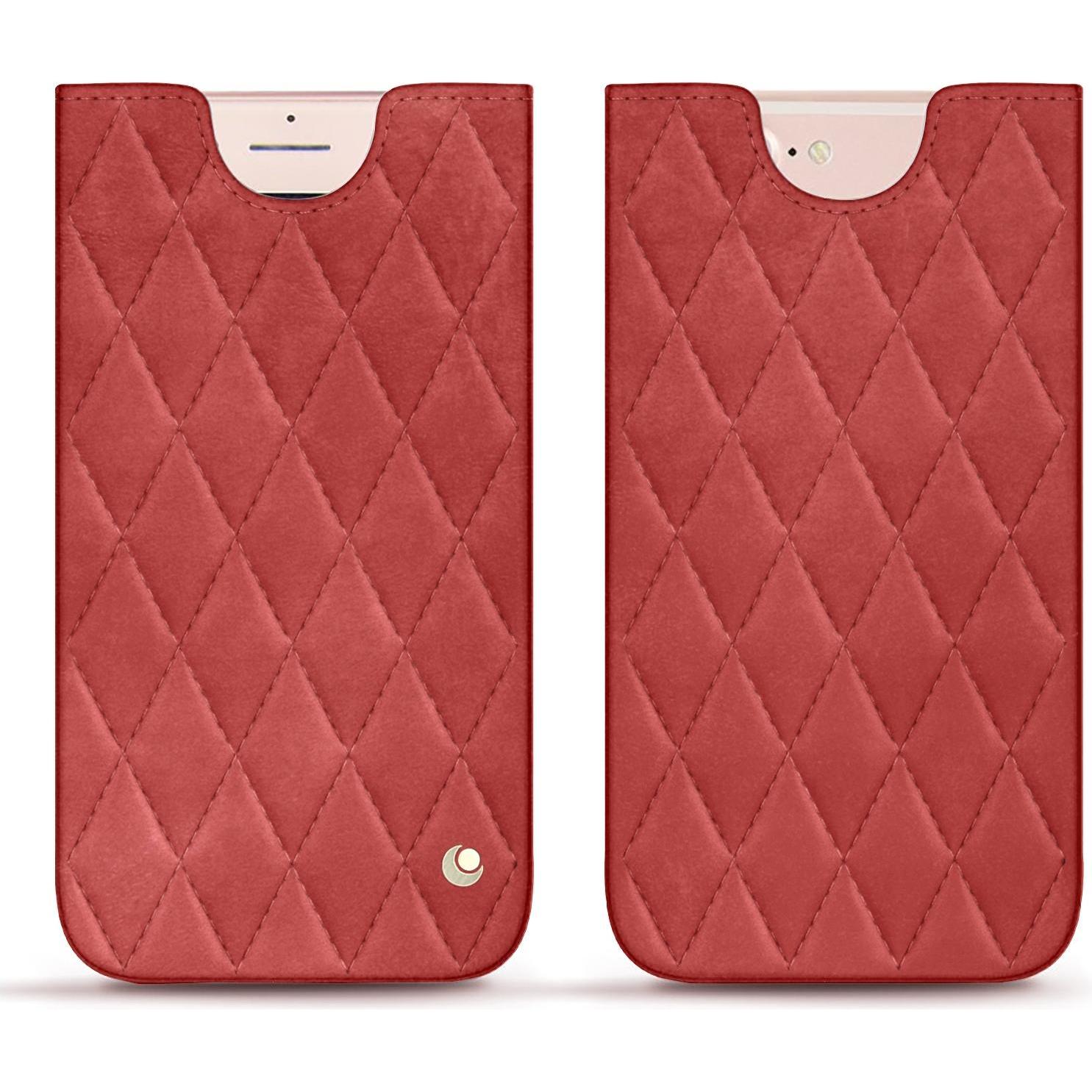 Noreve Lederschutzhülle (Apple iPhone 7 Plus), Smartphone Hülle, Rot