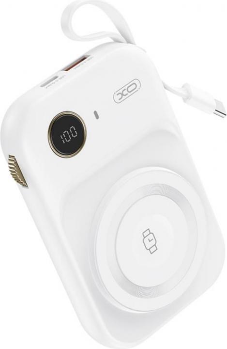 xO Powerbank PR270, 10000mAh, 22.5W, QC + PD + FQI, White (10000 mAh, 22.50 W)