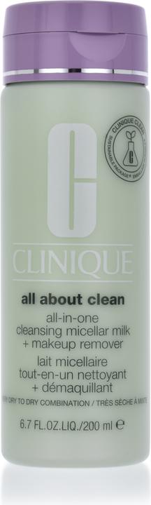Image du produit Clinique Lait micellaire nettoyant tout-en-un (Lait nettoyant, 200 ml)