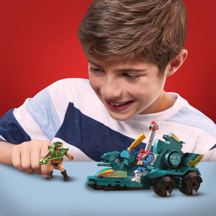 Actual product image Mega Construx Masters of the Universe Battle Ram and Sky Sled battle vehicle