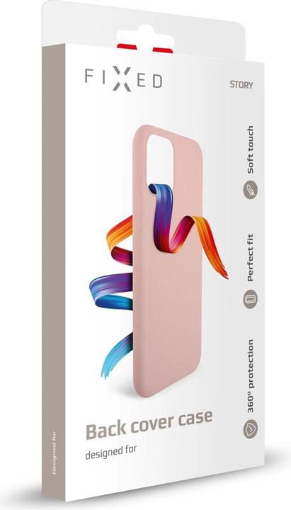 Produktbild Fixed Rückseite aus gummiertem Cover Story für Apple iPhone 16 Pro Max rosa (Apple iPhone 16 Pro Max)