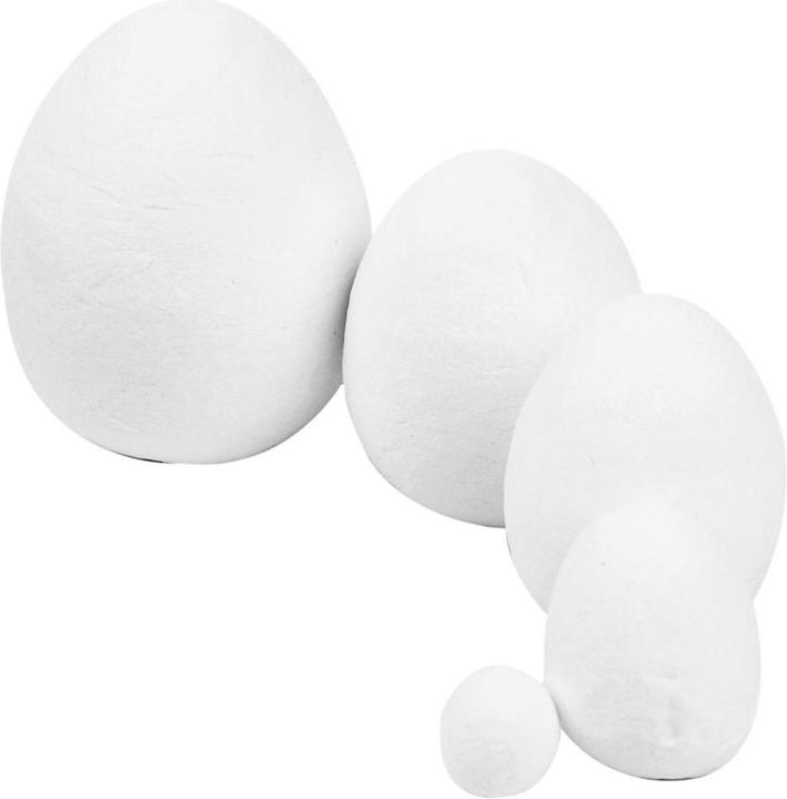 Creativ Company Oeufs de Pâques 200 pièces, blanc