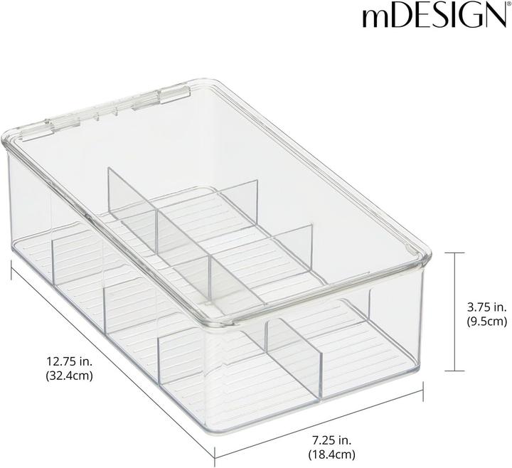 Produktbild MDesign Küchen-Organizer Teebox-Set (2 Stück, 8 Fächer)