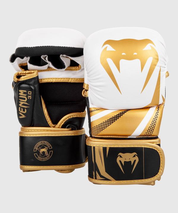 Immagine prodotto Venum Guanti Sparring Challenger 3.0 - Bianco/Nero-Oro (8 OZ, M)