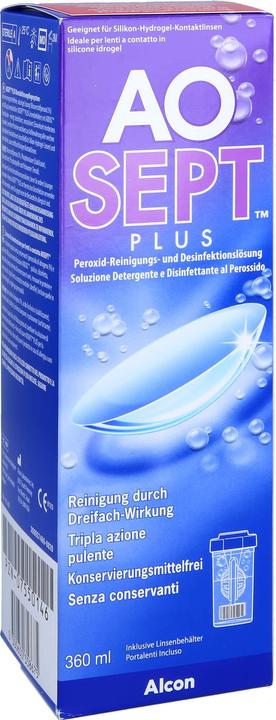 Produktbild AOSept Peroxid Reinigungs- und Desinfektionslösung, 360 ml (Peroxid-System, 360 ml)