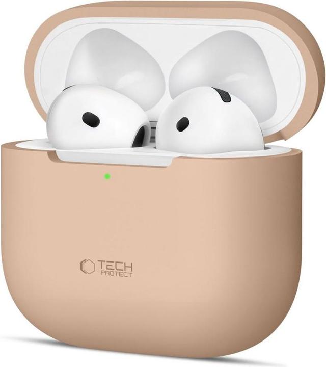 Image du produit Tech-Protect Silikonhülle für Apple AirPods 4 - Beige (Manchon pour casque d'écoute)