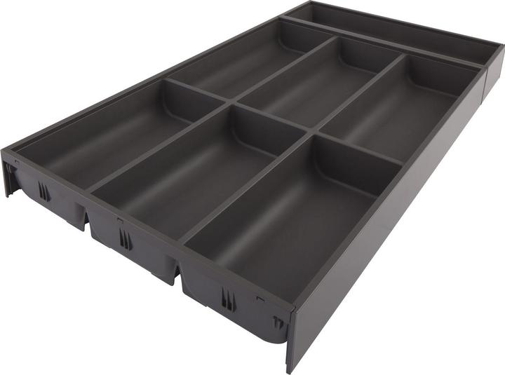 Actual product image Blum Ambia-Line cutlery tray 574x300x50, steel orion grey matt