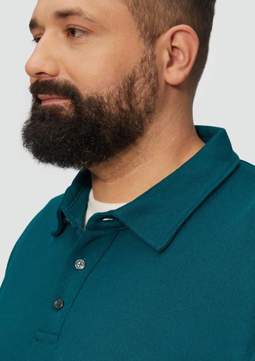Produktbild S.Oliver Polo-Shirt Strukturiertes Langarm-Poloshirt im Relaxed Fit (3XL)