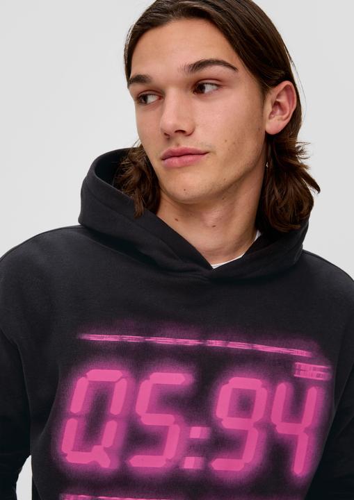 Produktbild s.Oliver Sweatshirt Kapuzensweatshirt mit Frontprint (L)
