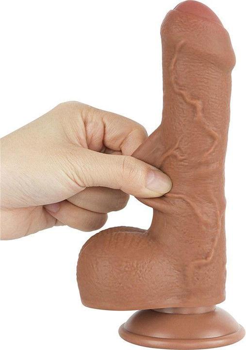 Productafbeelding Lovetoy Skin-Schiebe-Dildo 18,3 cm (Ø 3,5 cm) - Braun