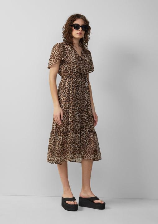 Produktbild S.Oliver Kleid Chiffonkleid in Wickeloptik mit All-over-Print (32)