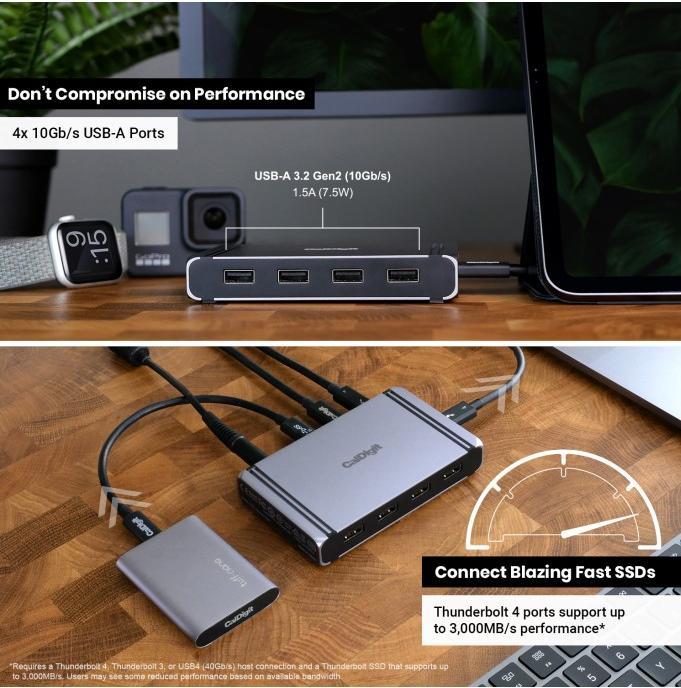 Productafbeelding CalDigit Thunderbolt 4 Element (Thunderbolt, 8 Havens)