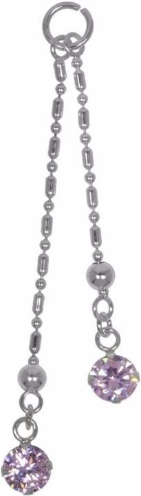 Immagine prodotto Bijouteria Piercing pendente (Vetro (di orologio), Argento 925)
