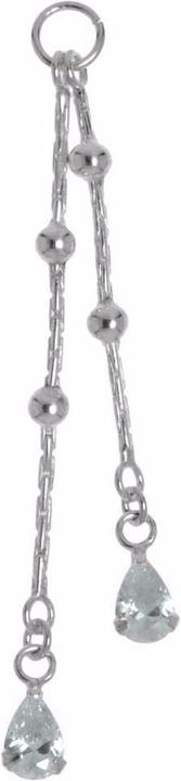 Immagine prodotto Bijouteria Piercing pendente (Argento 925, Vetro (di orologio))