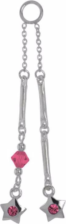 Image du produit Bijouteria Pendentif de piercing ventre (Cristallin, Argent 925)