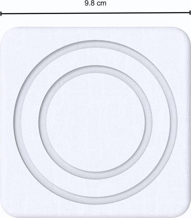 Actual product image Moonstone Alba Glass Coaster dark grey (1 x, Glass coaster)