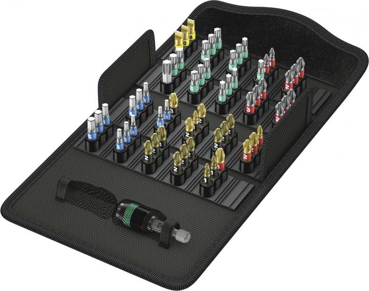 Produktbild Wera Bit-Safe 61 Universal 3 (2, 3, 4, 5, 6, 7, 8, 10, 15, 16, 20, 25, 30, 40, 1/4", 1/2", 3/4", 3/8", 5/16", 1/8, 6/32" Schaft)