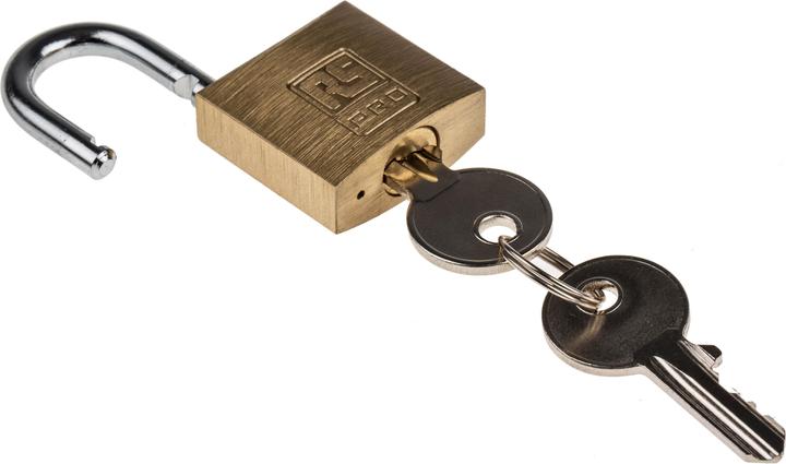 Produktbild RS PRO Solid Brass Padlock 30 mm