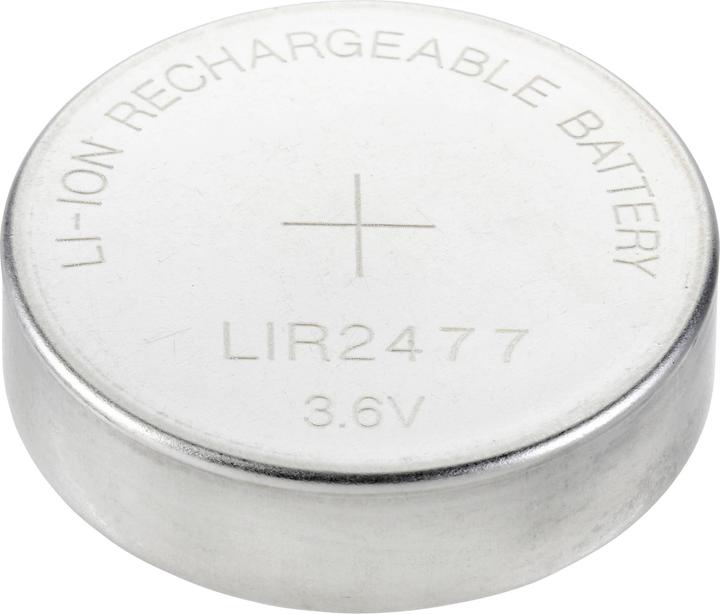 Actual product image Voltcraft Button cell battery LIR 2477 Lithium 180 mAh 3.6 V 1 pc. (1 pcs., LR23, 180 mAh)