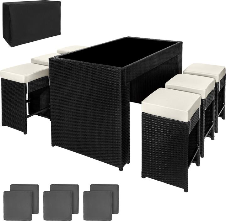 Immagine prodotto tectake set da bar in rattan Ibiza