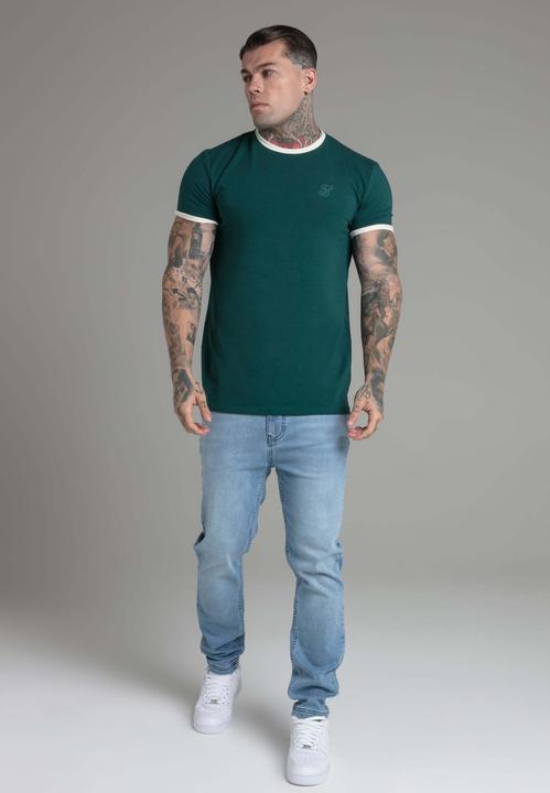 Immagine prodotto Siksilk Maglietta Ringer in verde (M)