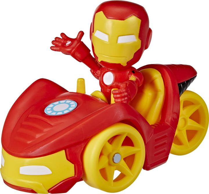 Produktbild Hasbro Iron Man Action-Figur und Iron Racer Fahrzeug, Spielzeug für K
