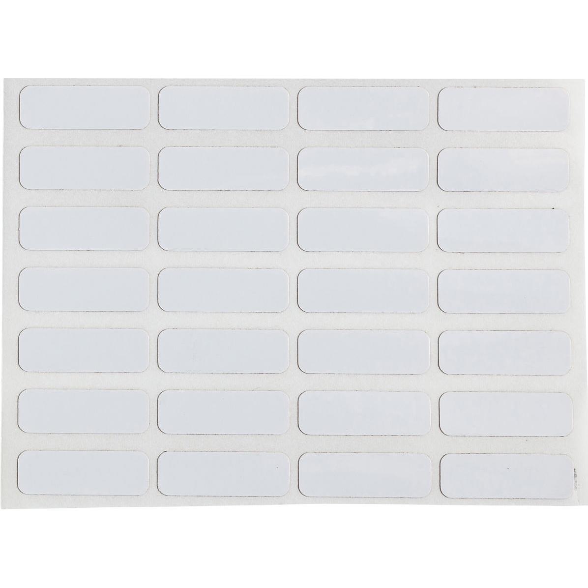 Thumbnail - Brady, Etiketten, B33-1-423, Polyester, Weiss, glänzend, 19.05 x 6.35 mm, permanent, 4-bahnig (5000 E.)