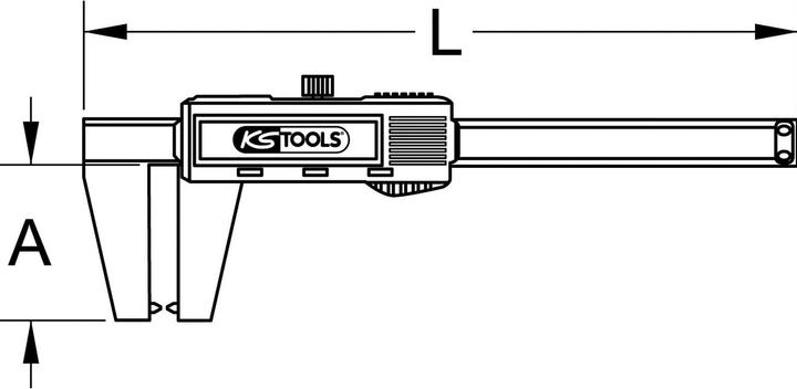 Produktbild KS Tools Digital-Bremsscheiben-Messschieber (6 cm)