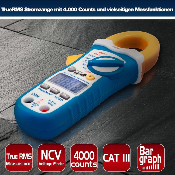 Produktbild Peaktech P 1650 Stromzangenmessgerät (CAT III 600V)