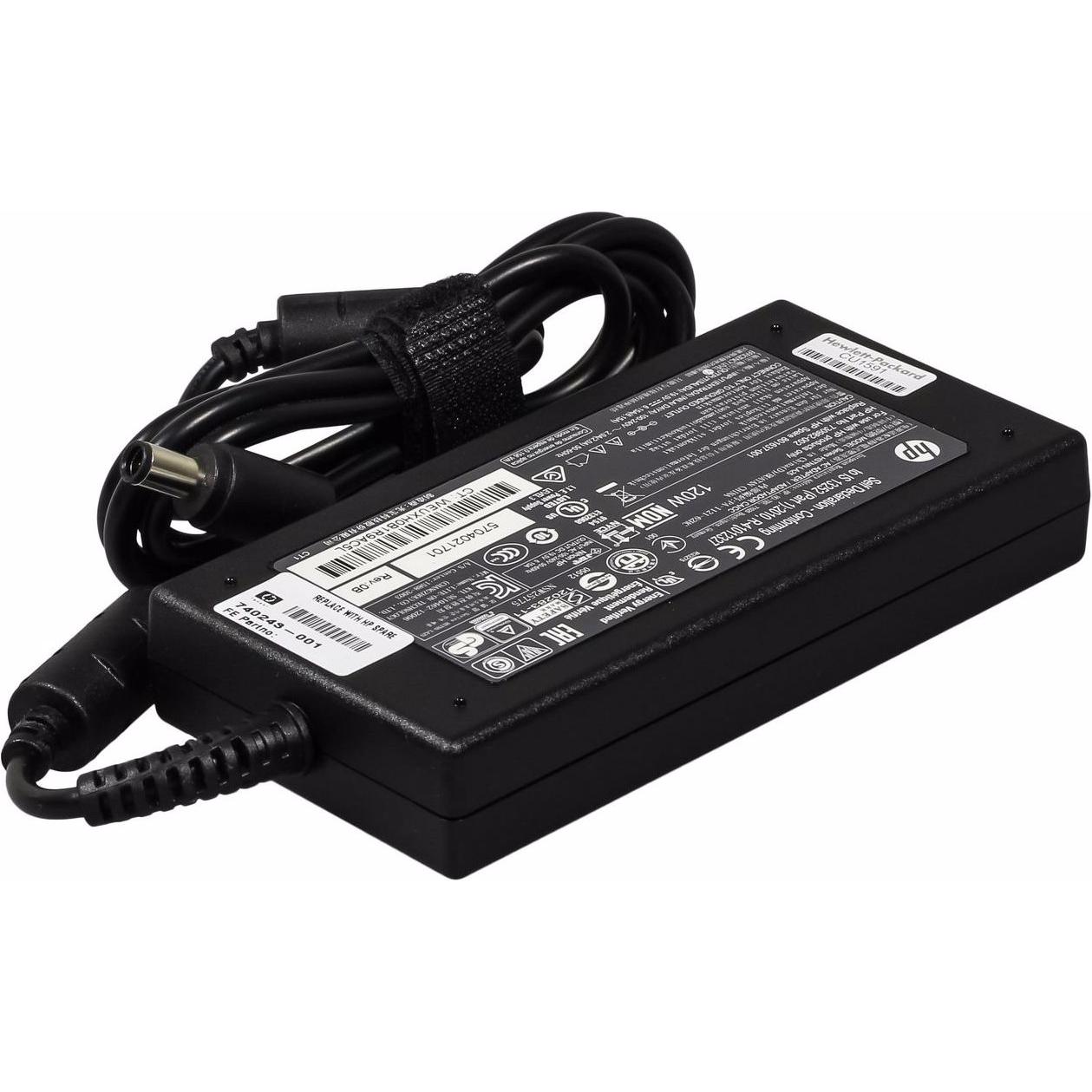 HP AC Adapter (120 W), Notebook Netzteil, Schwarz