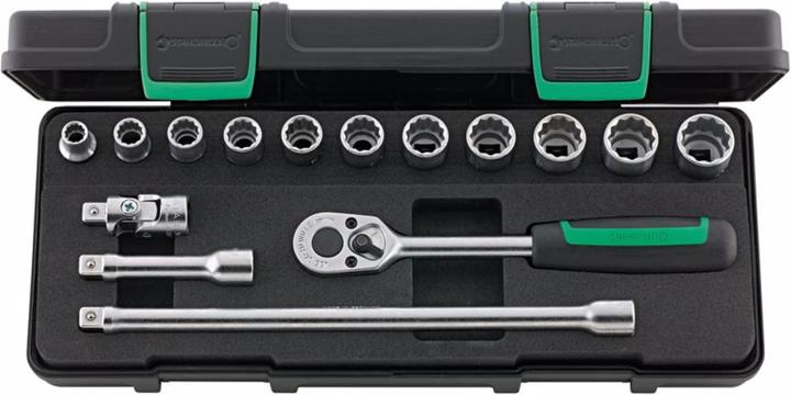 Immagine prodotto Stahlwille 45/11/4 Set di chiavi a bussola 3/8 quadrate (18 mm, 19 mm, 10 mm, 11 mm, 15 mm, 17 mm, 12 mm, 13 mm, 14 mm, 16 mm)