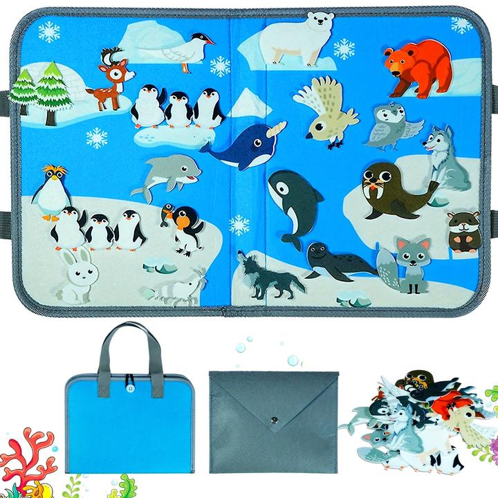 Actual product image Activity Board Interactive felt story board set - early learning toy for toddlers (0-3 years), ideal