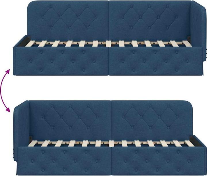 Image du produit vidaXL Eckbettgestell (80 x 200 cm)