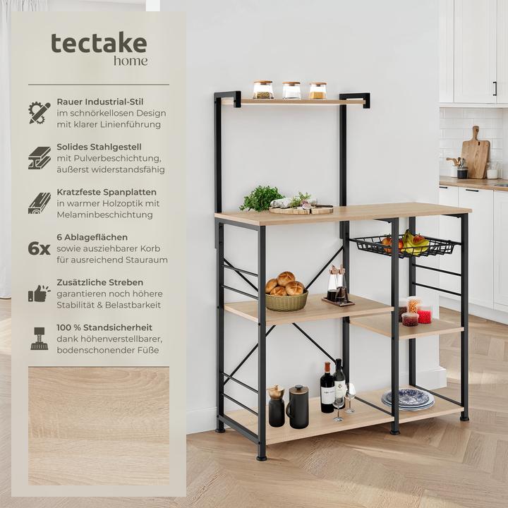 Immagine prodotto tectake Crawley (90 x 40 x 131.50 cm)