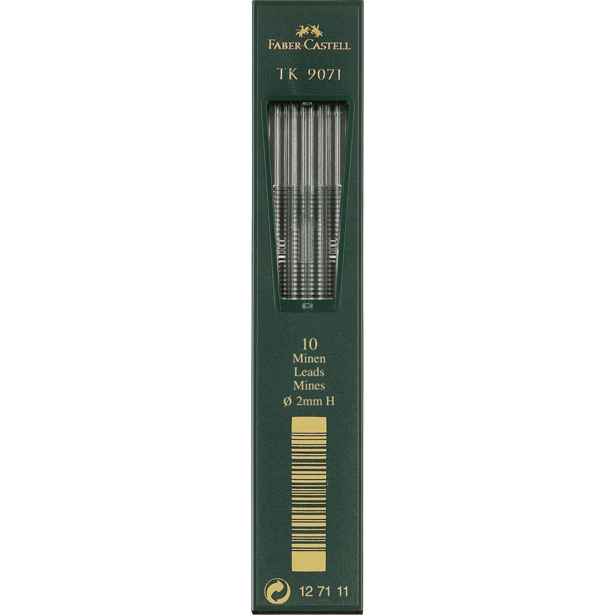 Faber-Castell, Bleistift, Minen TK-9071 2mm H (2 mm, H, 10 x)