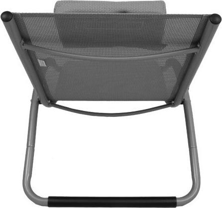 Actual product image Home4you Bed BRIGO, 177x65xH73cm, frame: aluminium, sitting part: textile, colour: beige (180 cm)