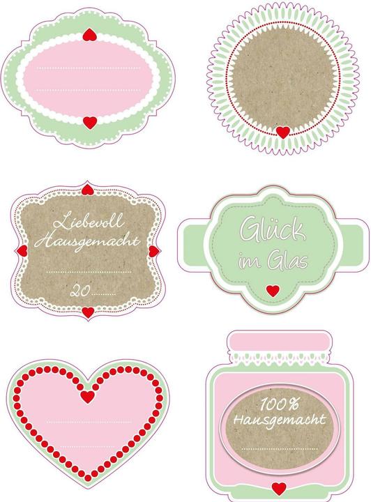 Produktbild Dr. Oetker Gläser-Etiketten (24 Stk.)