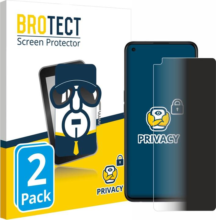 Actual product image BROTECT Anti-spy privacy film Blue light protection film (2 Piece, Oppo Find X3 Lite)