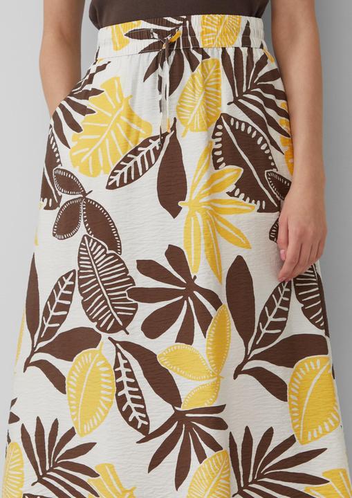 Produktbild S.Oliver Rock Strukturierter Midirock aus Viskosemix (46)