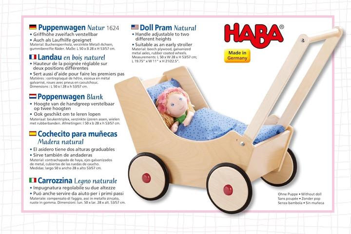 Produktbild Haba Puppenwagen Natur